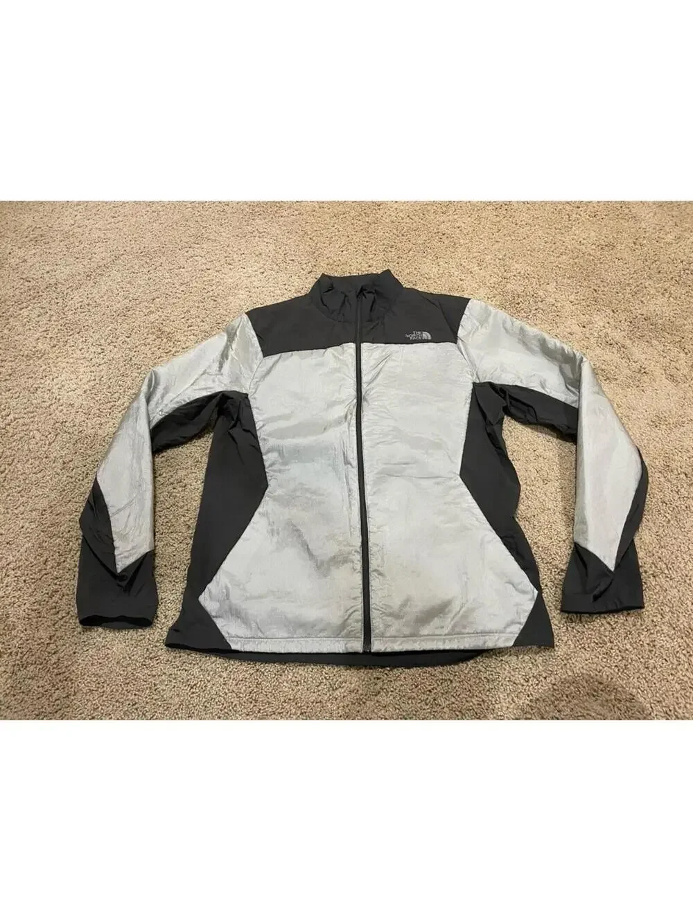 Men’s The North Face Centric Jacket M Medium Gray Wind stopper Lightweight